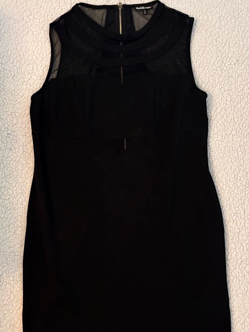 Charlotte Russe Black Sleeveless Mini Dress